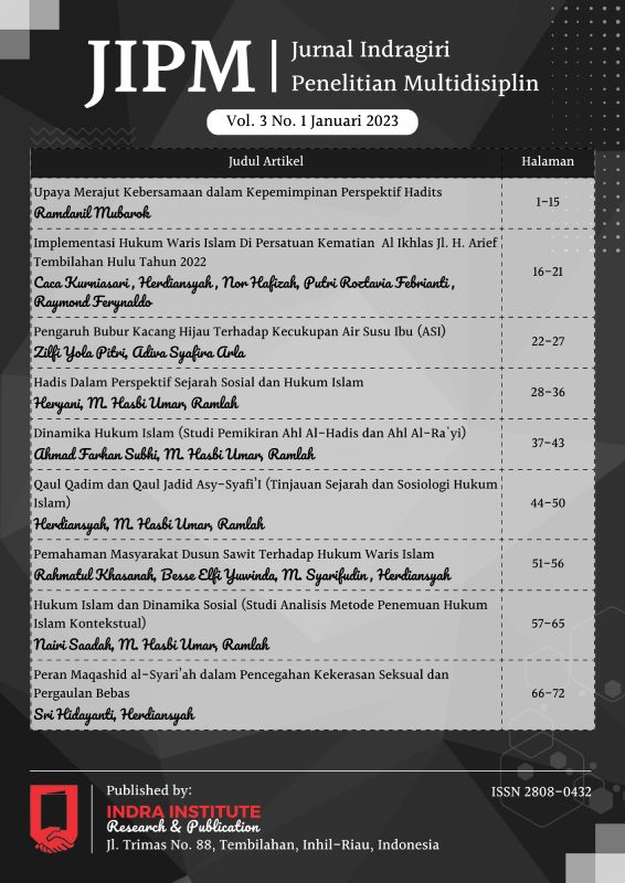 					View Vol. 3 No. 1 (2023): Jurnal Indragiri Penelitian Multidisiplin
				